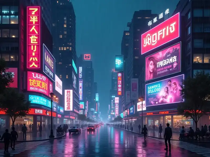 Neon Rush: Cyberpunk pokie artwork at N1 Casino