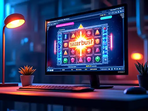 Starburst pokie artwork at N1 Casino